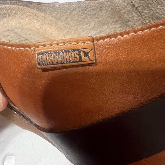 PIKOLINOS Women's Brown Leather Mules - Picture 11 of 12